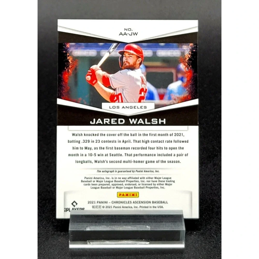 2021 Jared Walsh Auto Chronicles Ascension RC Texas Rangers Angels